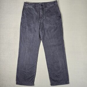 ALEX MILL Pants Mens 33x32 Straight Leg Chinos in Vintage Wash Navy Blue